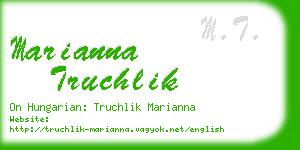 marianna truchlik business card